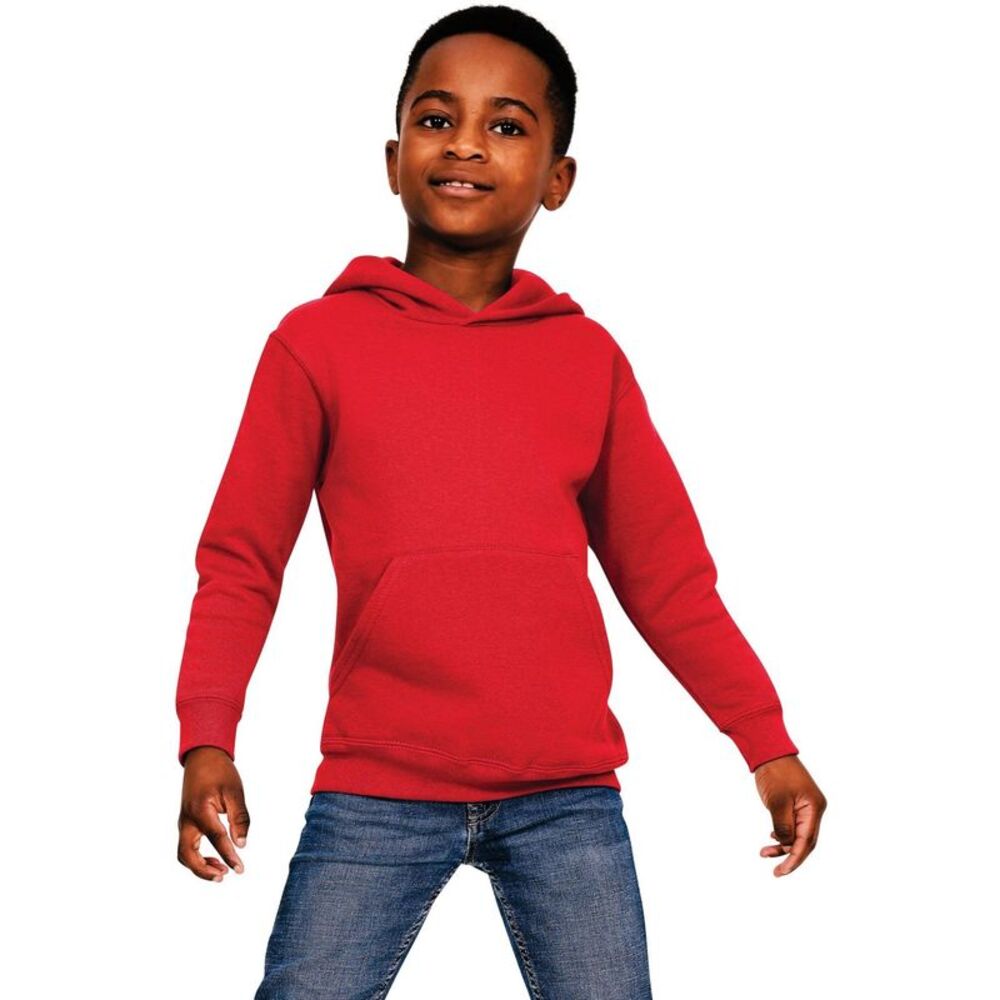 Casual Classics Childrens/Kids Blended Ringspun Cotton Hoodie / Red